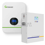 Growatt 3000W Solar Ready Hybrid Inverter Trolley + 2.71 KWH A-GRADE Lithium Battery