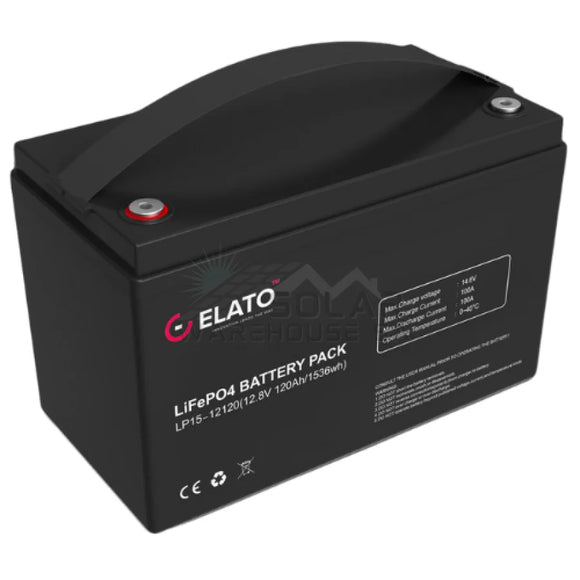 12.8v 120ah 1.536 Kwh Gelato Lithium Battery + Bluetooth