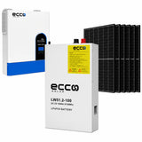 6.2KVA/6200W Ecco MPPT Combo 1 X 5.12 KWH AH Battery 6X 460W Mono Solar Panels Inverter Combo