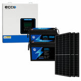 Ecco 3.5 KVA MPPT 100A Ecco 2.56 KwH Lithium 3X 460W Mono Solar Panels Combo Kit