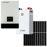 5KVA MPPT Luxpower Load Shedding Dyness 5.12 KWh Combo Backup Power Kit With 6x Solar 460W Solar Panels Mono