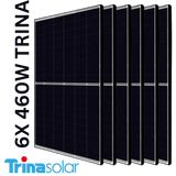 5KW MPPT Growatt Dyness 5.12 Lithium Battery Combo Backup Power Kit 6x Solar 460w Solar Panels Mono