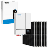 6.2KVA/6200W Ecco MPPT Combo 1 X 5.12 KWH AH Battery 6X 460W Mono Solar Panels Inverter Combo