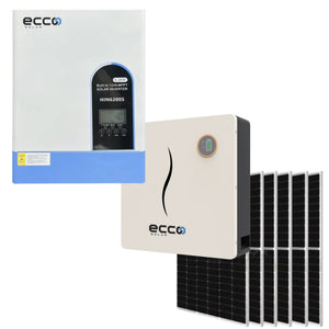 6.2KVA/6200W Ecco MPPT Combo 1 X 5.12 KWH Must Battery 6X 460W Mono Solar Panels Inverter Combo