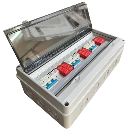 3 In 3 Out DC PV Populated Distribution Board Box