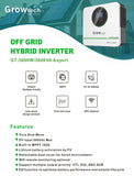 Growtech 3.6KW 3600W 100A 24V MPPT Solar Hybrid Inverter GT-3600W/3600VA Axpert