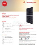 Canadian 440w Mono HiKu CS3W-440MS Solar Panel