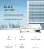Dyness 24V 100Ah 2.56Kw DL2.5 Lithium Battery