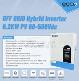6.2KVA Ecco Pure Sine Wave Load shedding Combo 6200 Watt 5.12KWH Lithium Battery