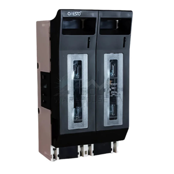 Onesto Knife Battery Fuse Holder 250A 2P NH2 MCE (Battery Disconnect Fuse Box)