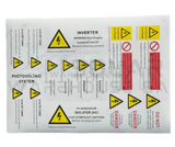 SOLAR INSTALLATION STICKERS / LABELS